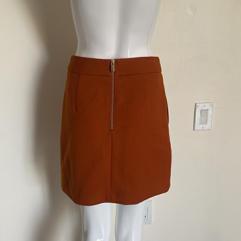 H&M Burnt Orange Mini Skirt Size 6 - Picture 5 of 10